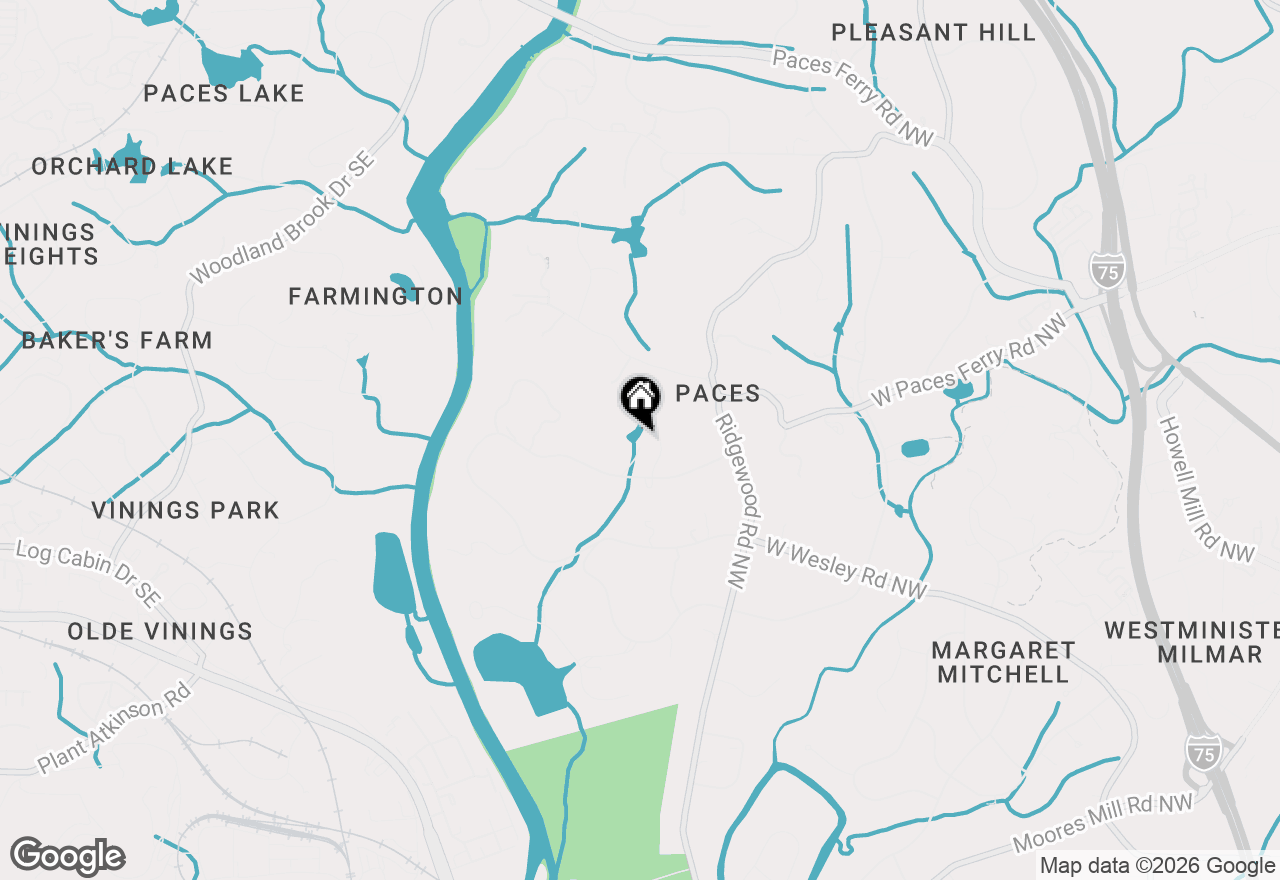 Map of 2518 W Wesley Road Nw, Atlanta, GA 30327