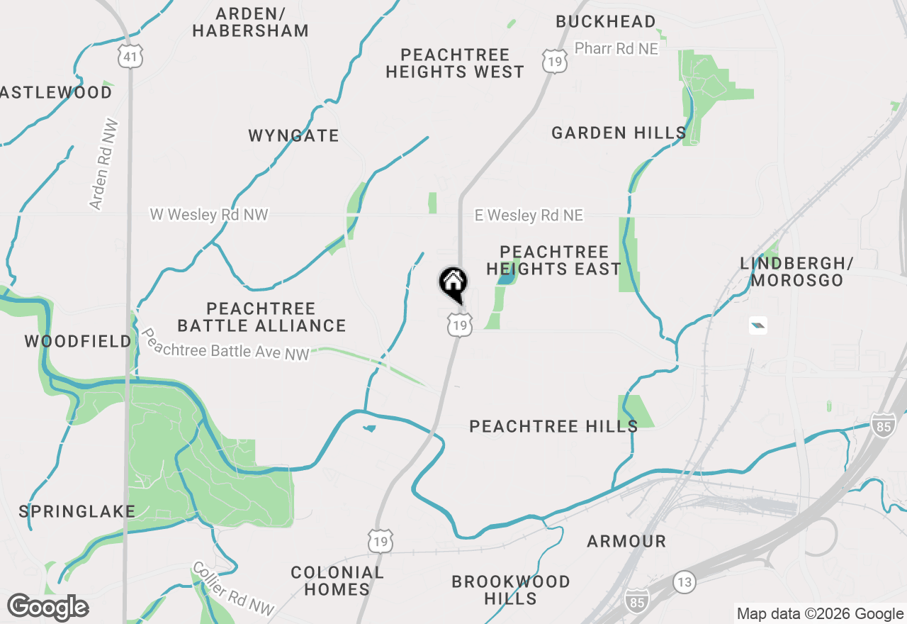 Map of 2520 Peachtree Road Nw #401, Atlanta, GA 30305