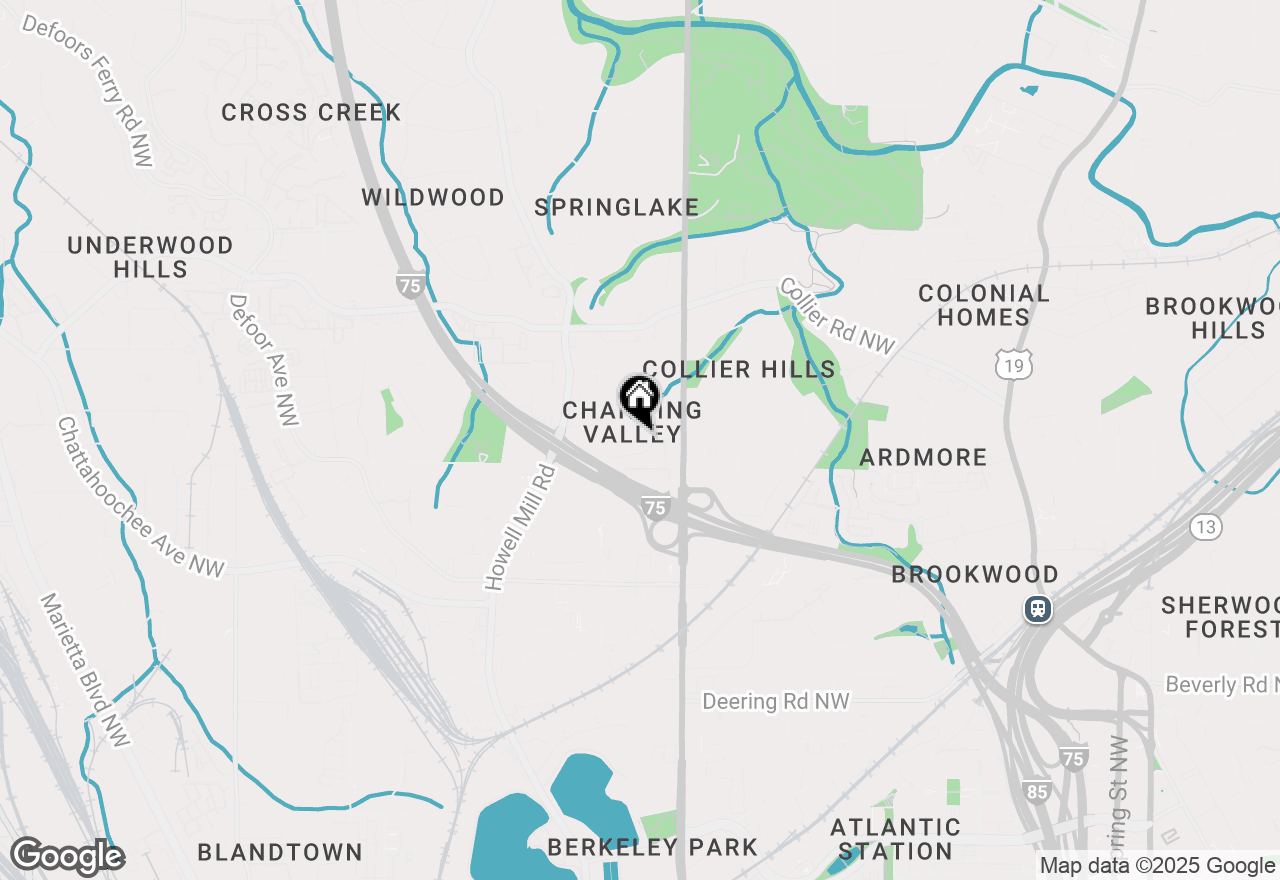 Map of 648 Channing Drive Nw, Atlanta, GA 30318