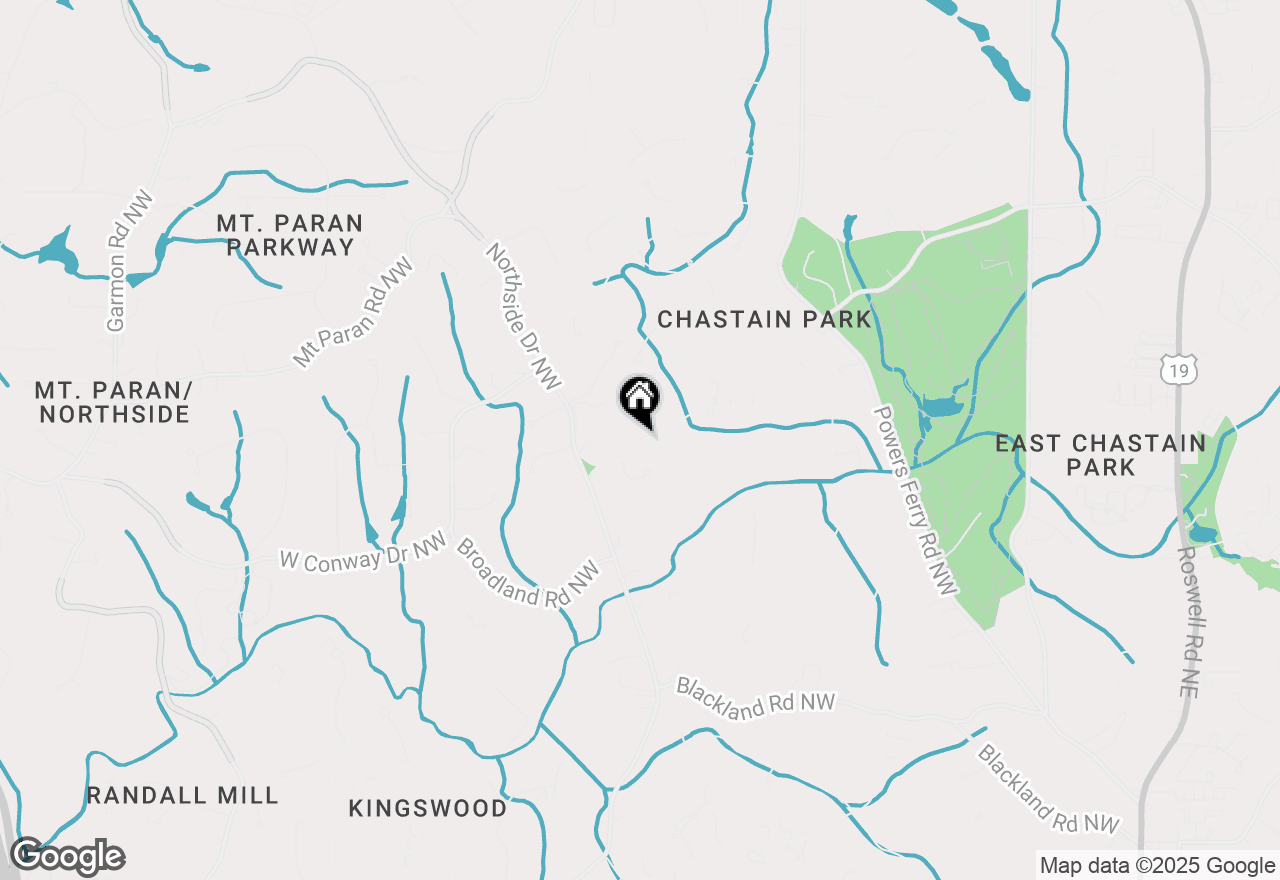 Map of 505 Hillside Drive Nw, Atlanta, GA 30342