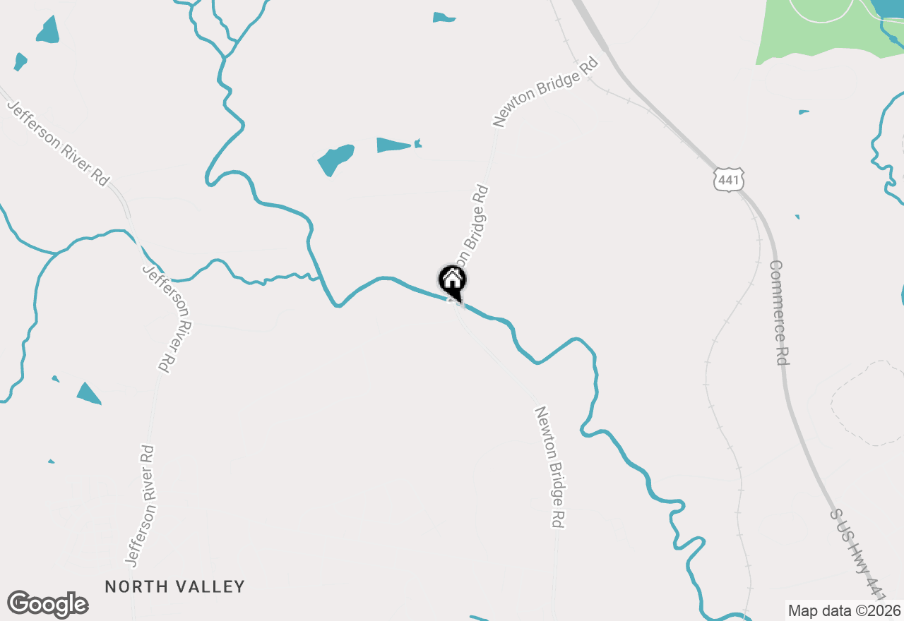 Map of 100 Saxon Woods Drive, Athens, GA 30607