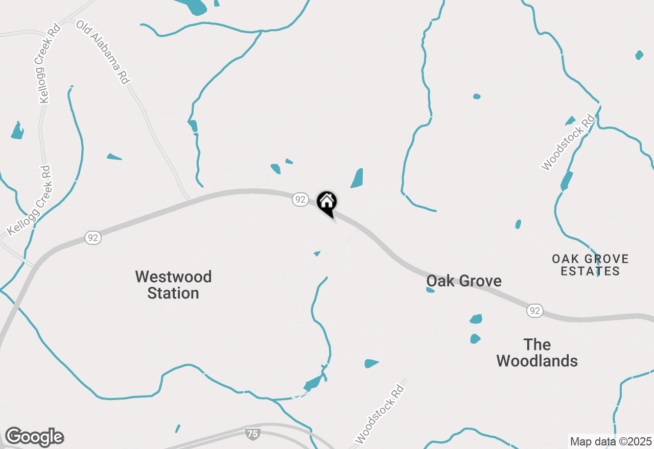 Map of 105 Priestwood Lane, Acworth, GA 30102