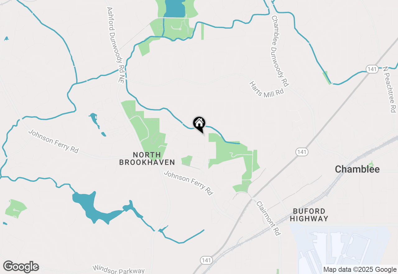 Map of 1661 Danbury Parc Place Ne, Brookhaven, GA 30319