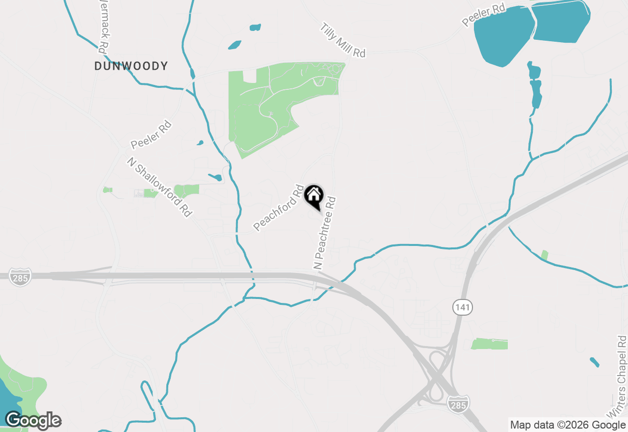 Map of 2166 N Forest Trail, Dunwoody, GA 30338