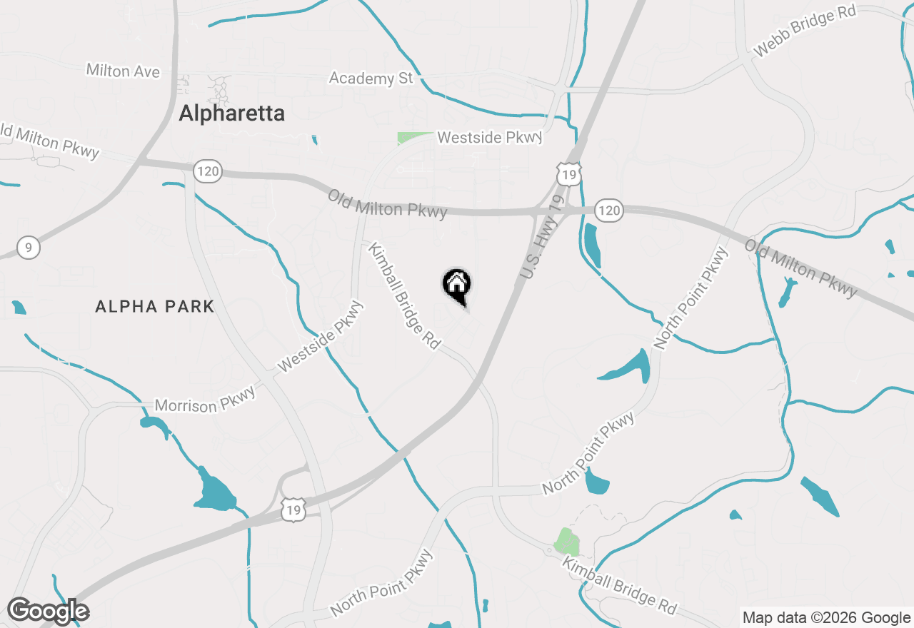 Map of 125 Rowan Avenue, Alpharetta, GA 30009