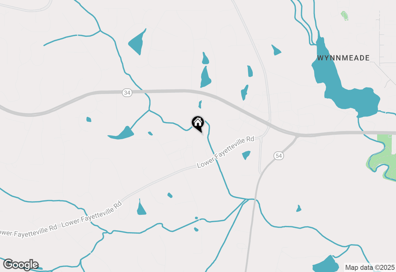 Map of 5162 Lower Fayetteville Road, Sharpsburg, GA 30277