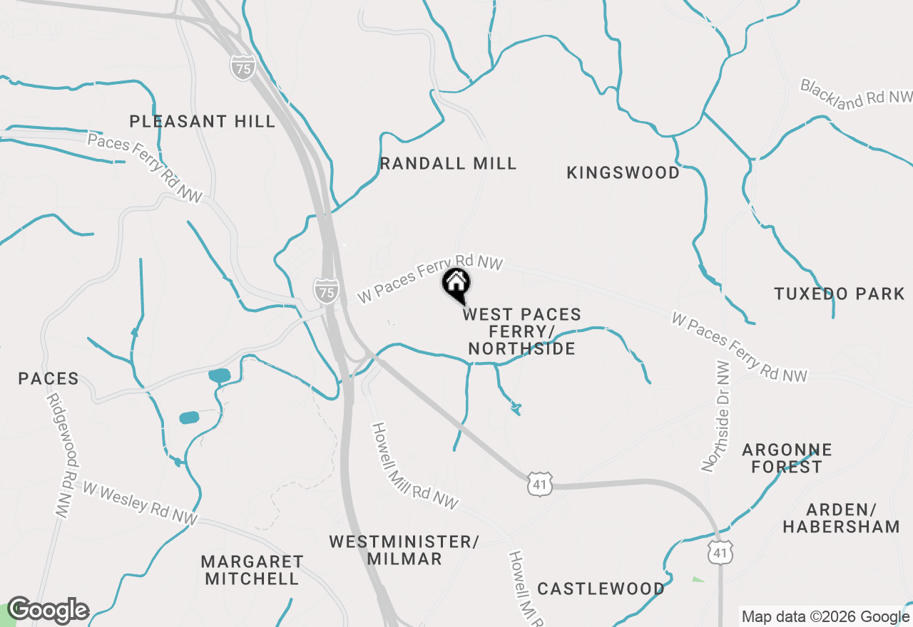 Map of 3395 W Paces Ferry Court Nw, Atlanta, GA 30327