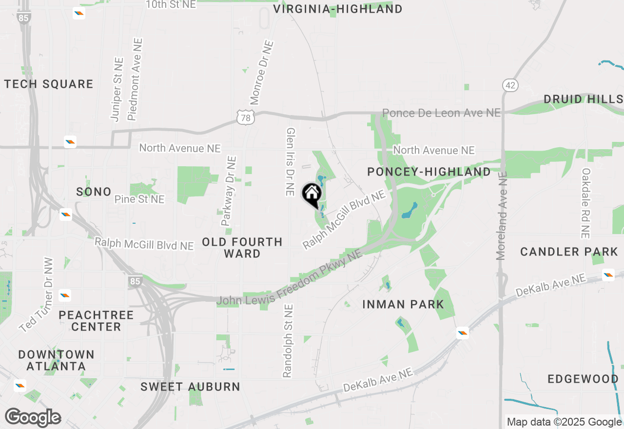 Map of 658 Angier Avenue Ne, Atlanta, GA 30308