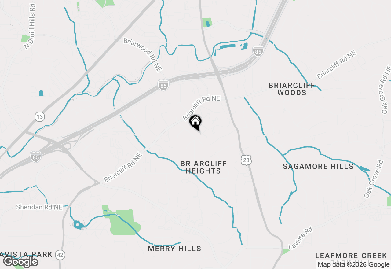 Map of 1759 Ne Beacon Hill Boulevard, Atlanta, GA 30329