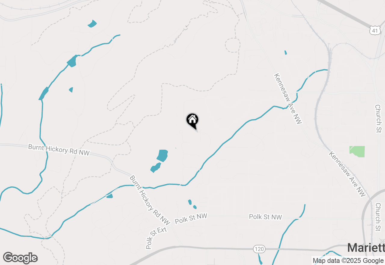 Map of 527 N Saint Marys Lane, Marietta, GA 30064