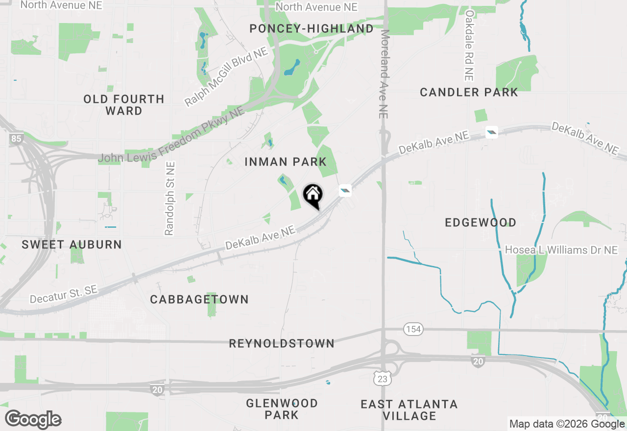Map of 984 Dekalb Avenue Ne, Atlanta, GA 30307