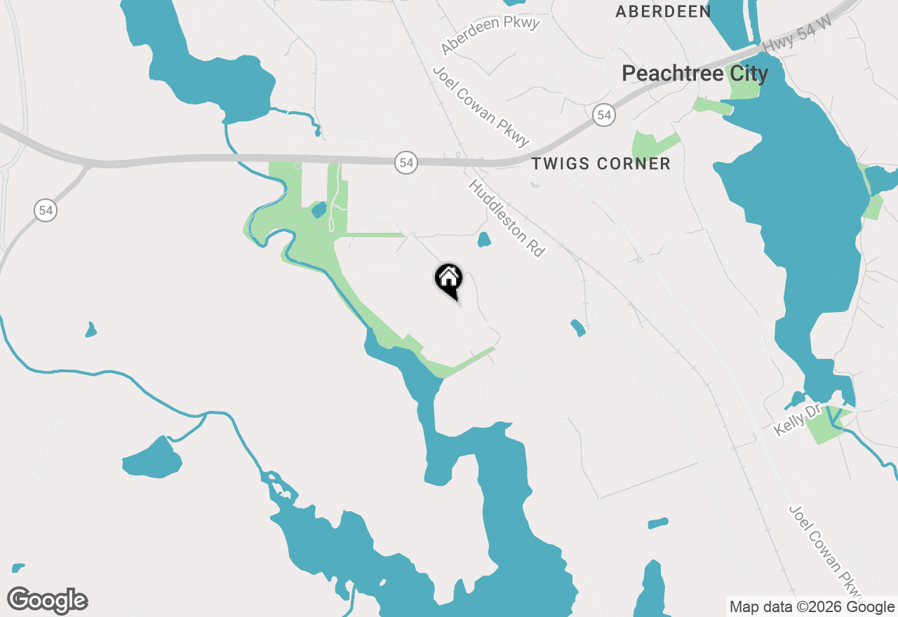 Map of 205 Palette Lane, Peachtree City, GA 30269