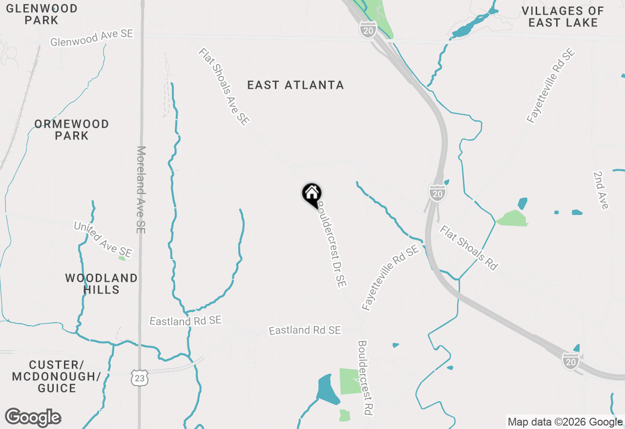 Map of 1370 Willow Place Se, Atlanta, GA 30316