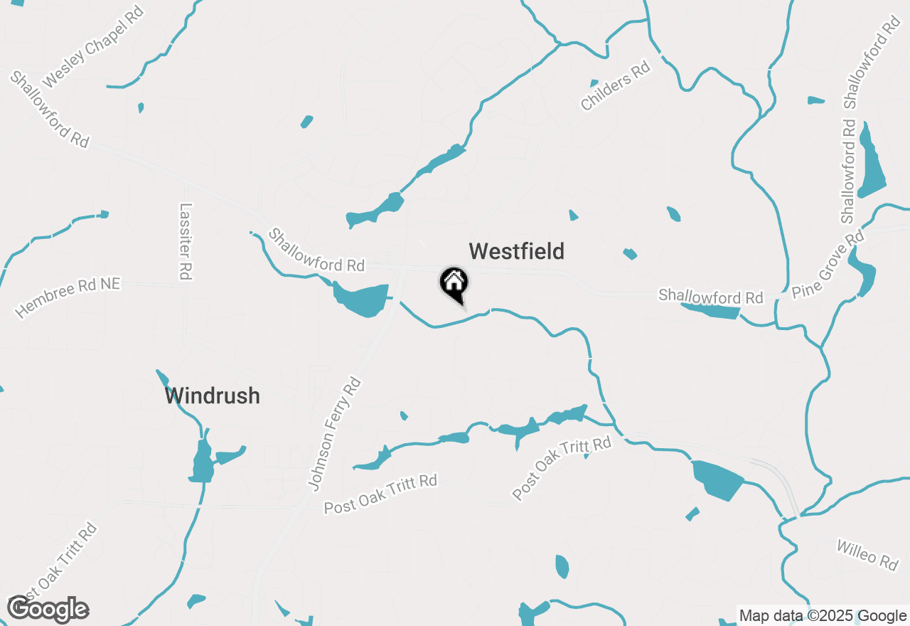 Map of 4448 Huffman Drive Ne, Roswell, GA 30075