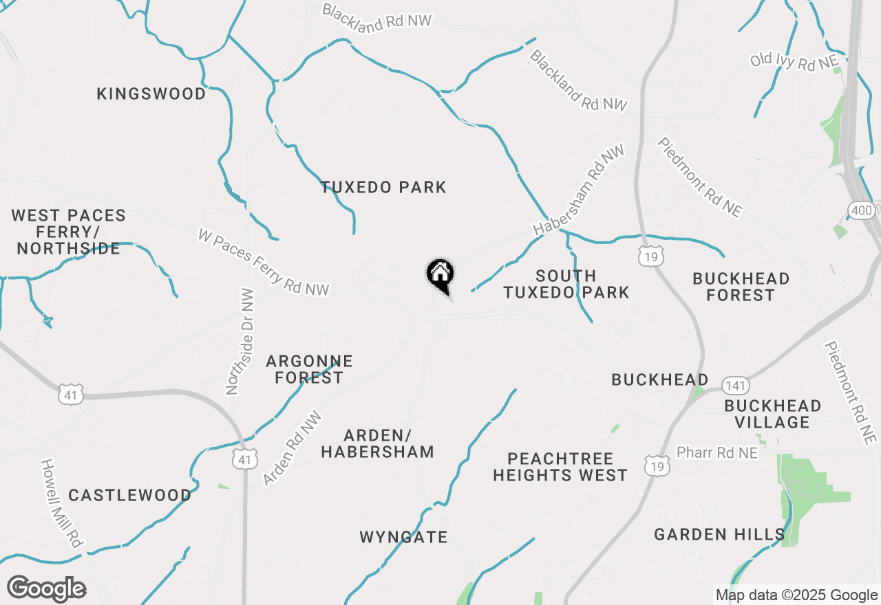 Map of 3281 Habersham Road Nw, Atlanta, GA 30305