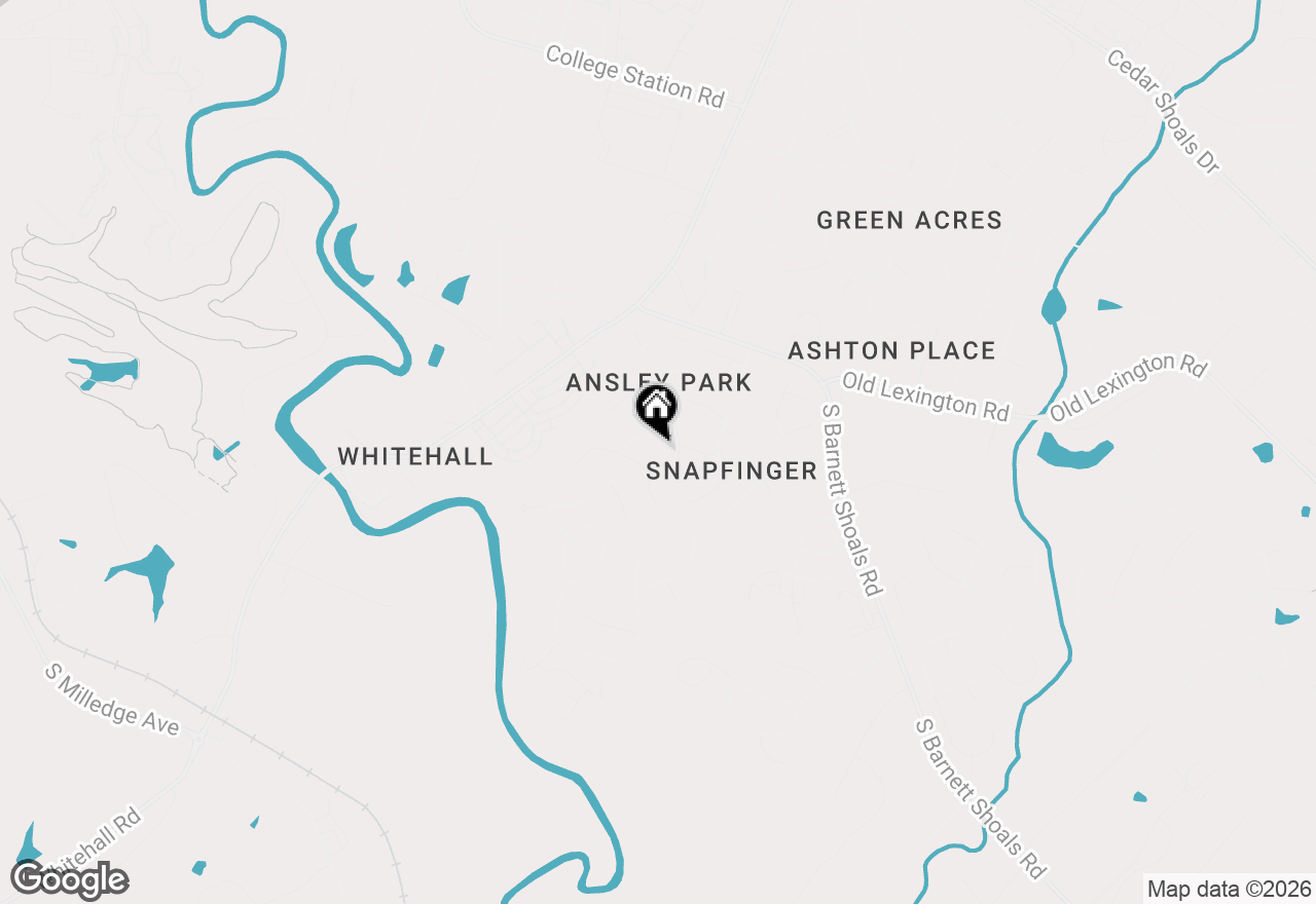 Map of 165 Diamond Drive, Athens, GA 30605