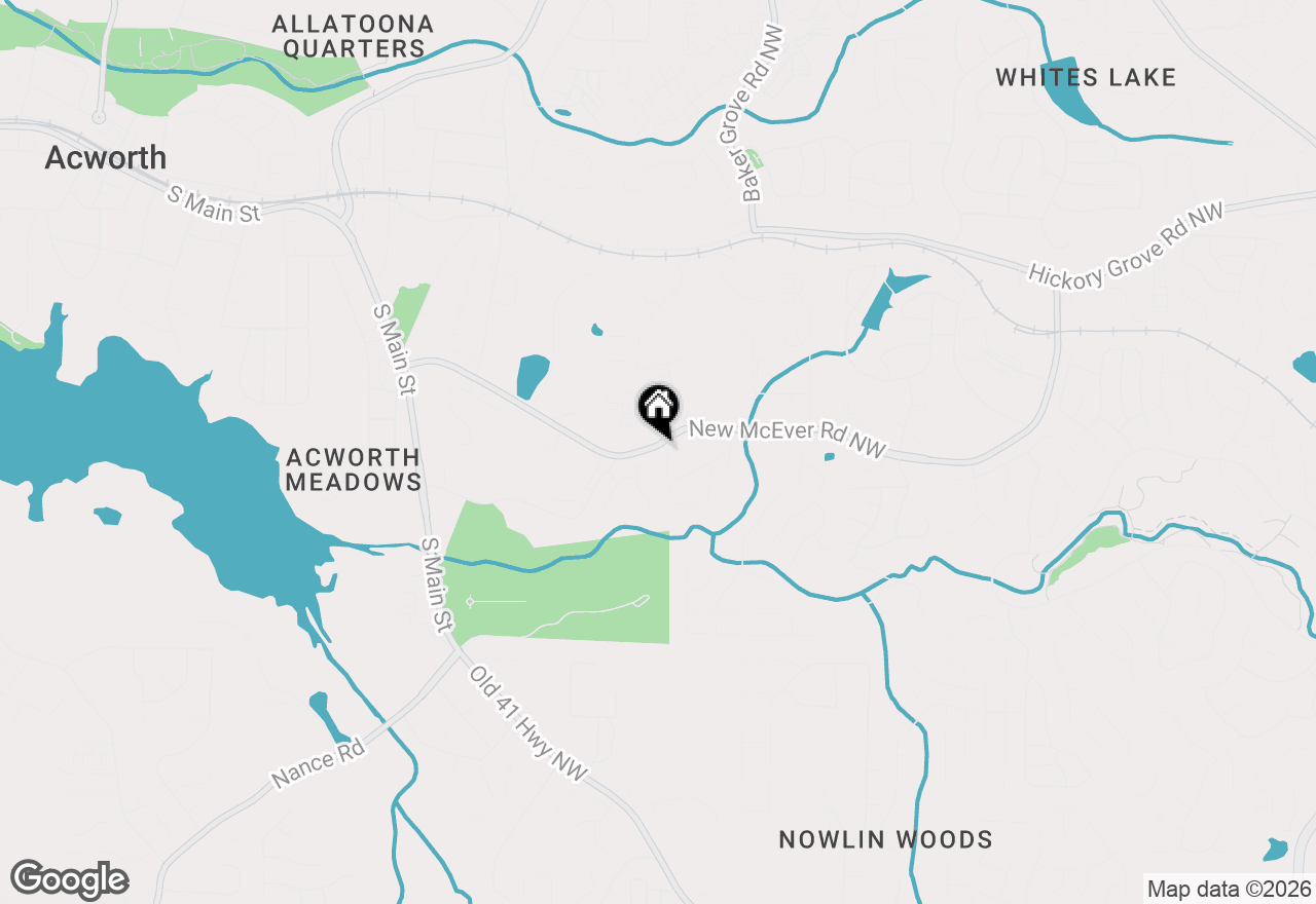 Map of 4199 Elderberry Drive Nw, Acworth, GA 30101