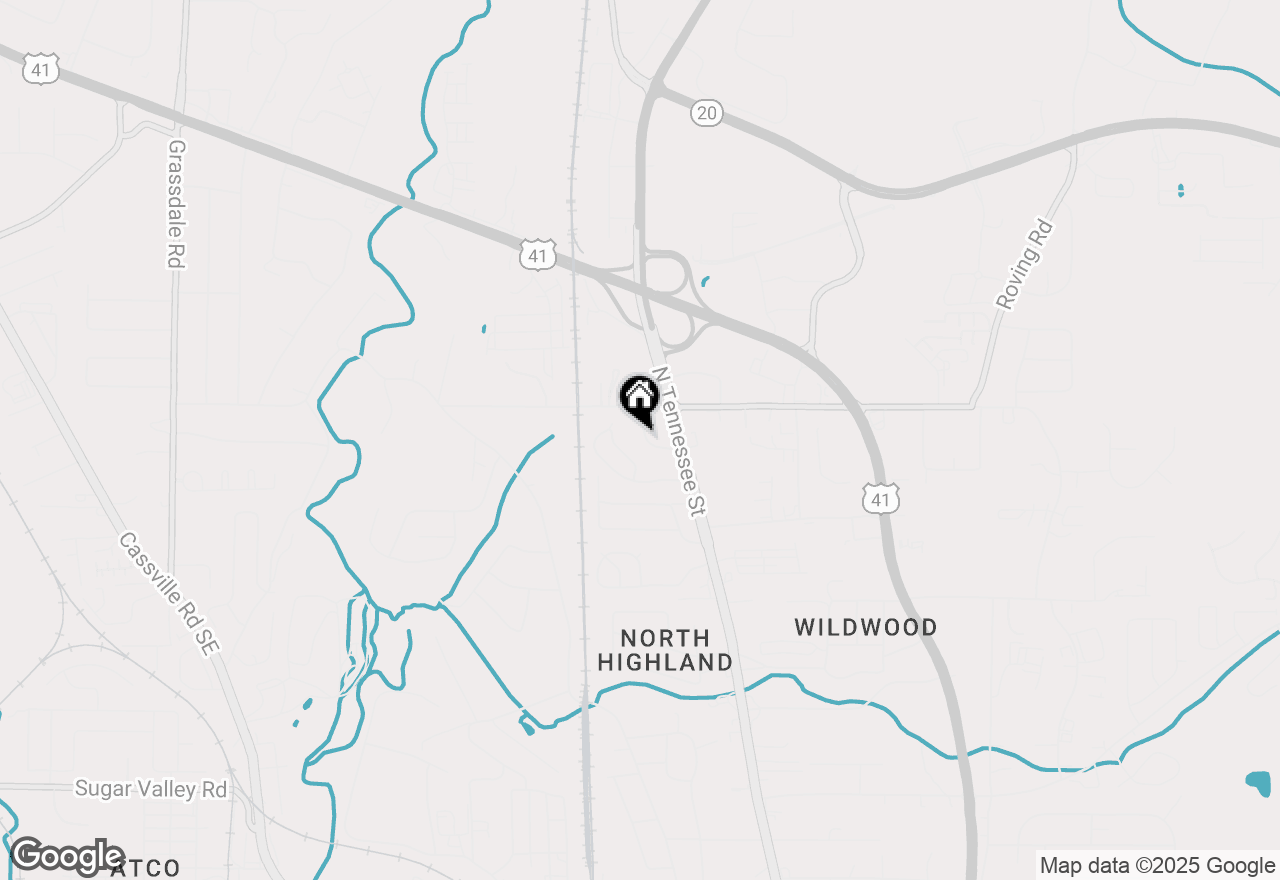 Map of 23 Felton Walk Boulevard, Cartersville, GA 30120