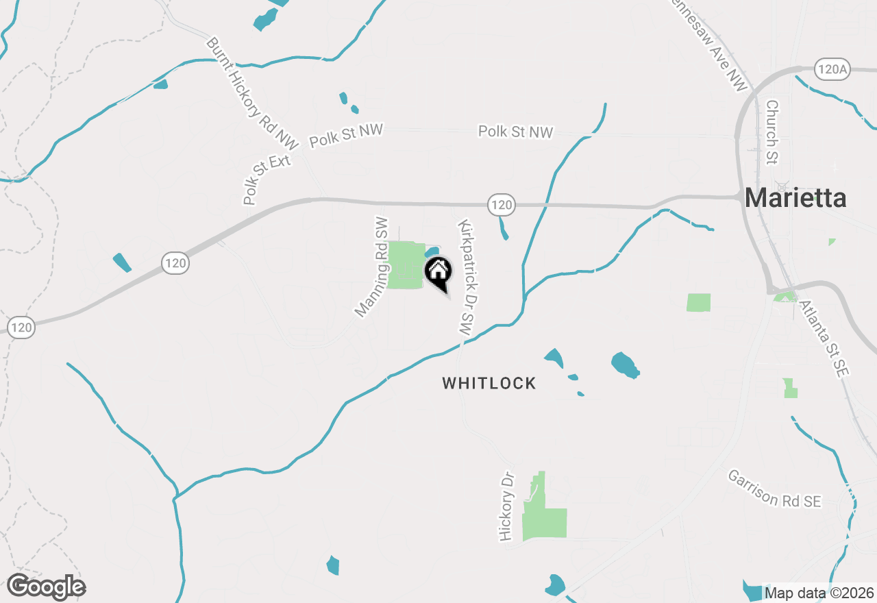 Map of 618 Hillandale Circle Sw, Marietta, GA 30064