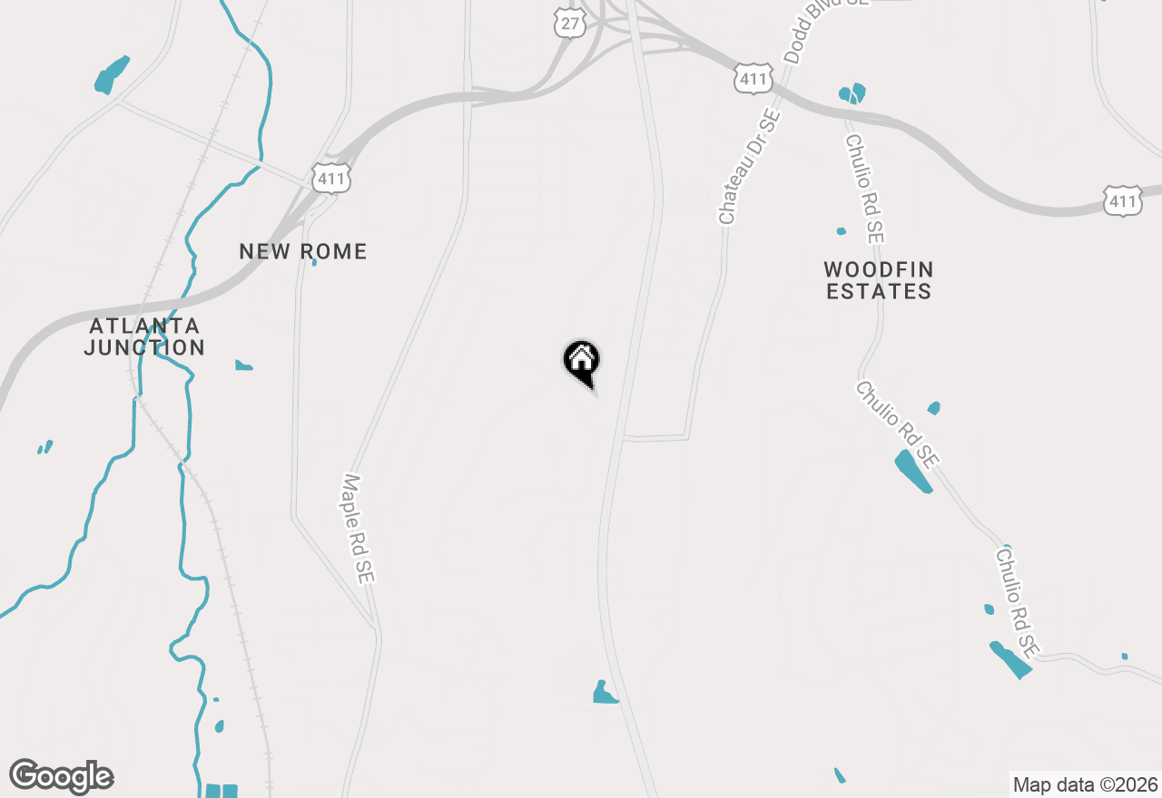 Map of 8 Saddle Trail Se, Rome, GA 30161