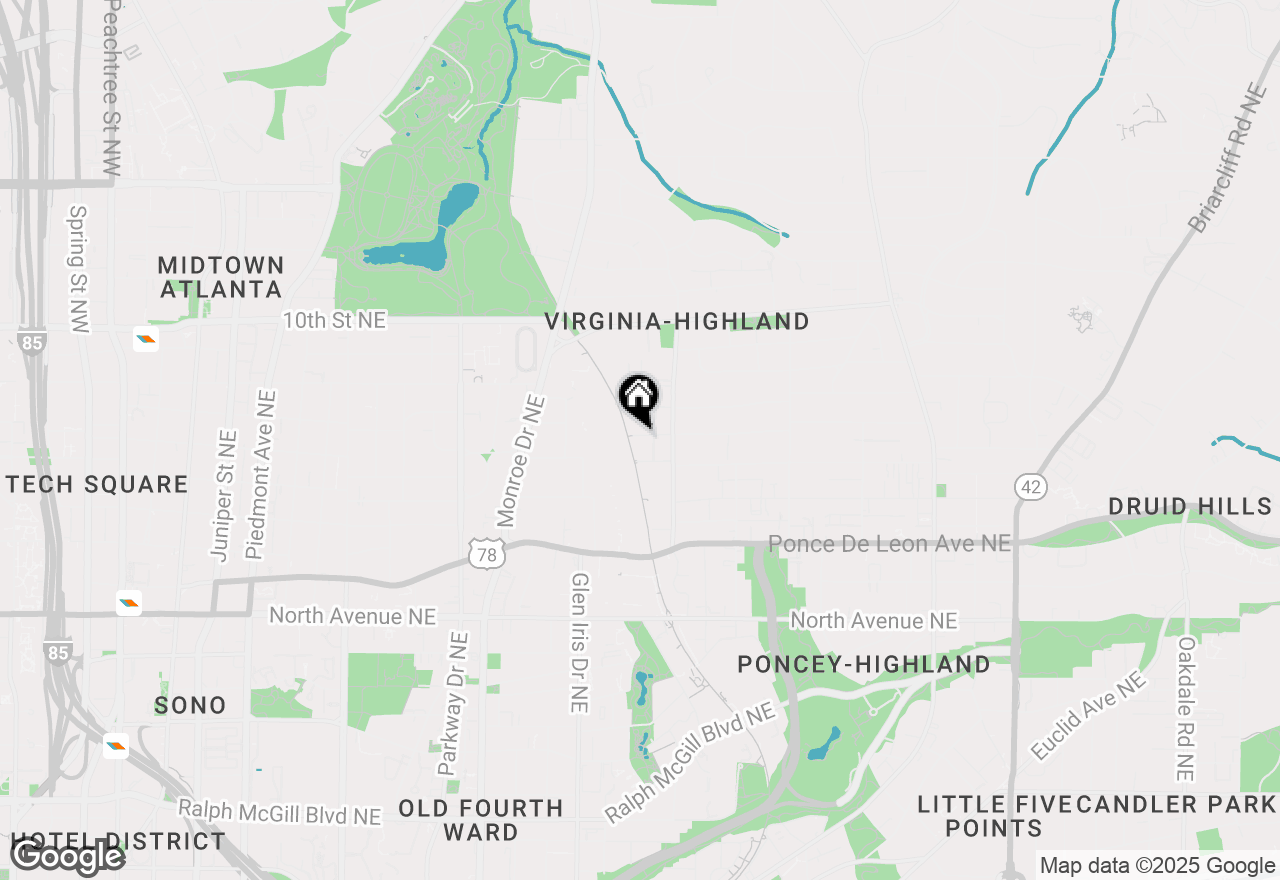 Map of 675 Drewry Street NE