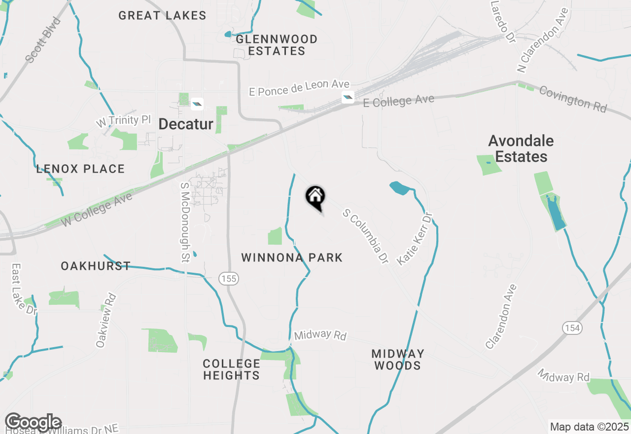Map of 208 Heatherdown Road, Decatur, GA 30030