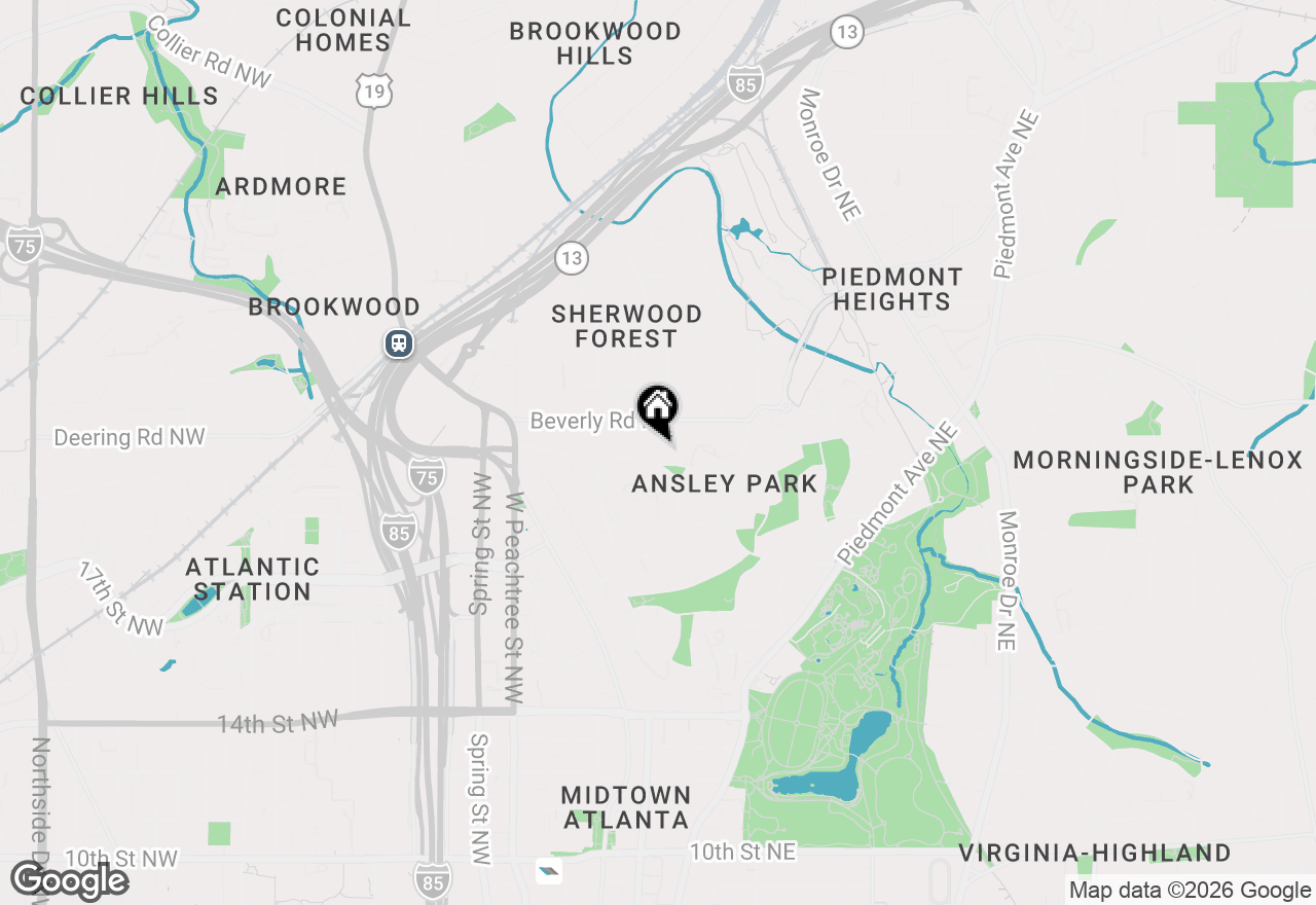 Map of 235 The Prado Ne, Atlanta, GA 30309