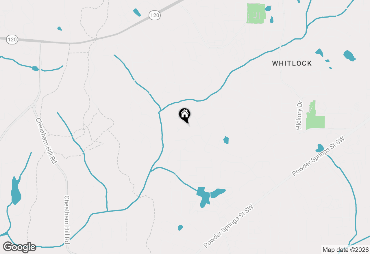 Map of 1048 Grantham Way Sw, Marietta, GA 30064