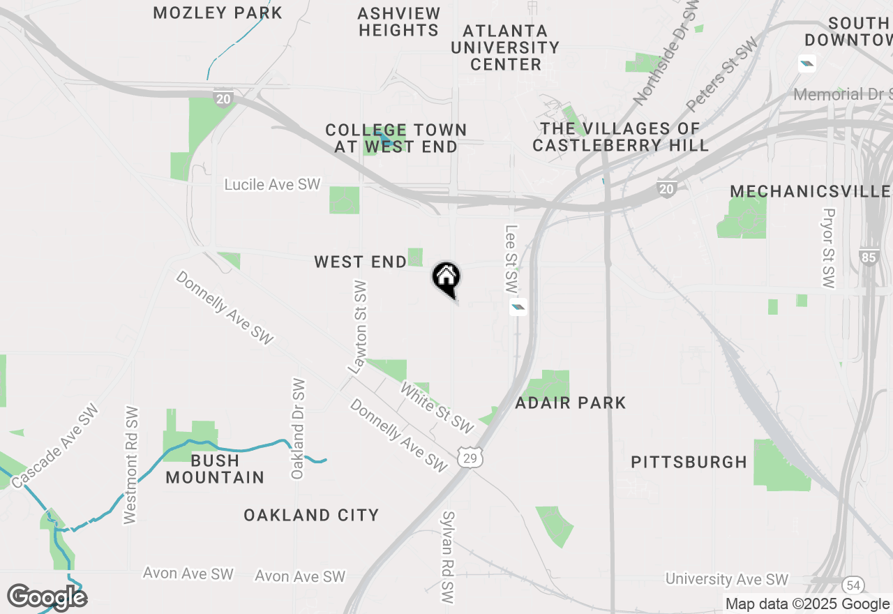 Map of 925 Oglethorpe Avenue, Atlanta, GA 30310