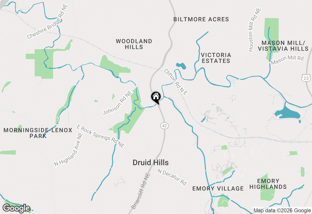 Map of 1628 Briarcliff Road Ne #18, Atlanta, GA 30306