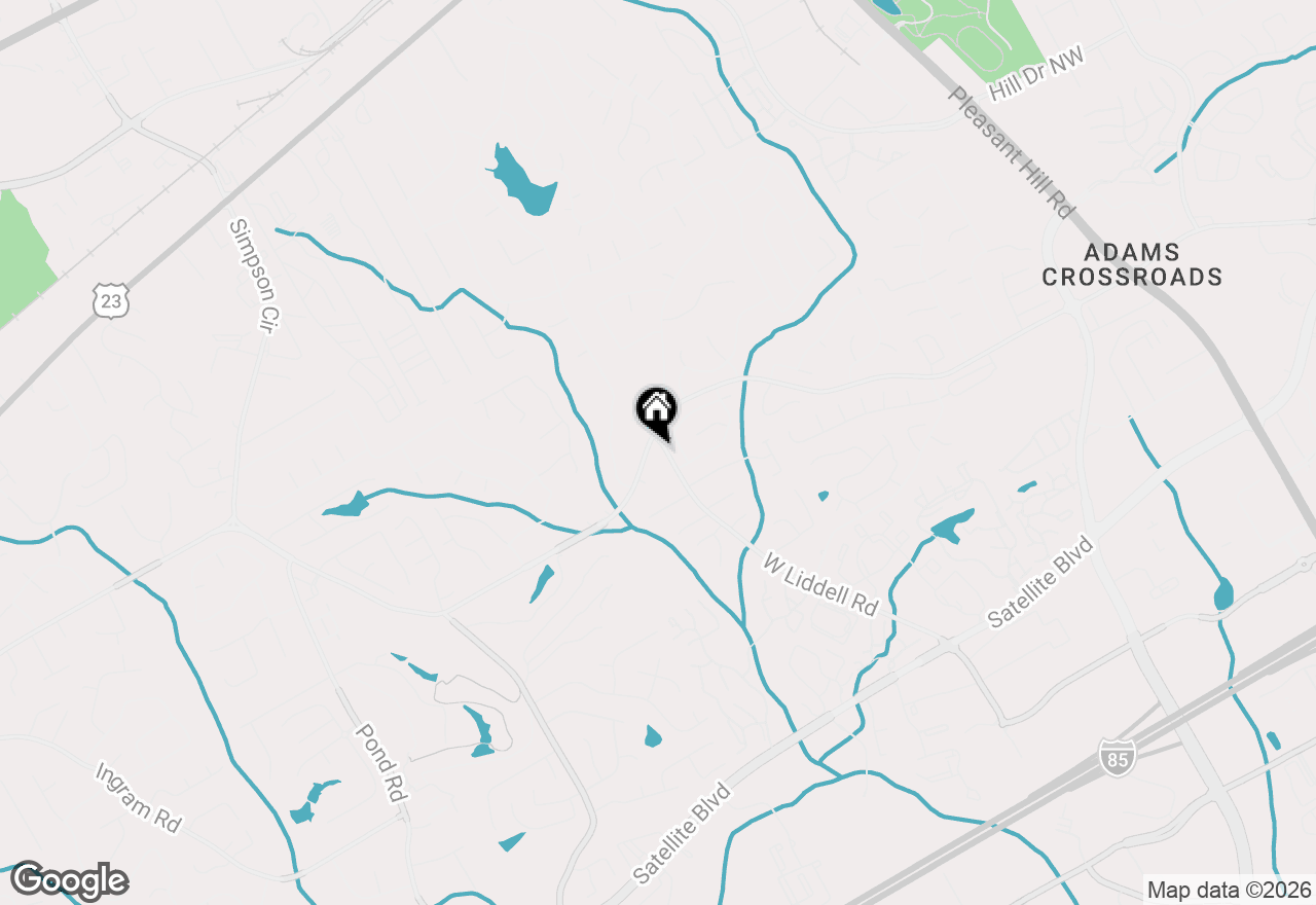 Map of 2465 West Liddell Road, Duluth, GA 30096