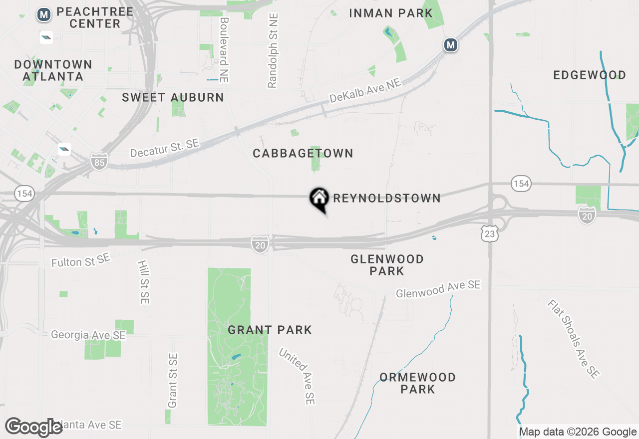 Map of 345 Chastain Street Se, Atlanta, GA 30312