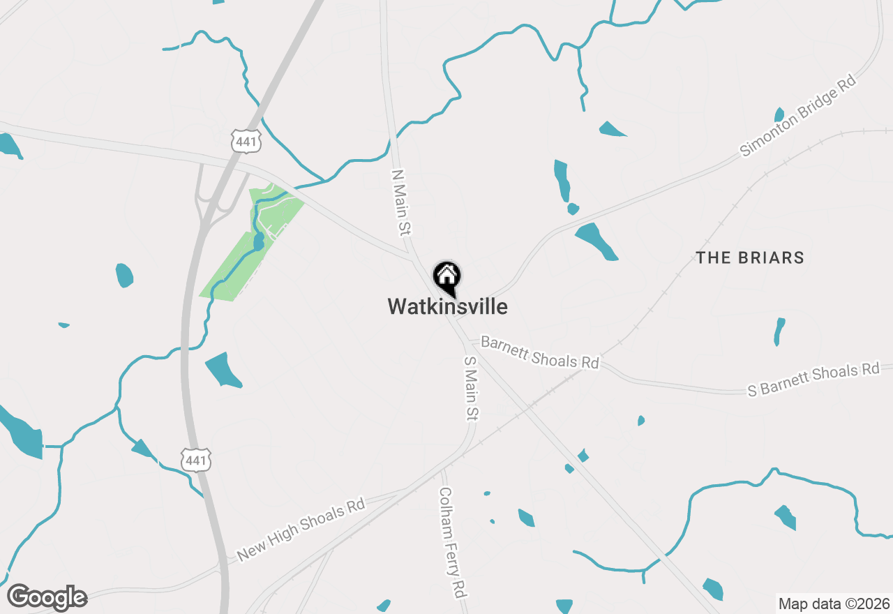 Map of 1310 Watson Lane, Watkinsville, GA 30677