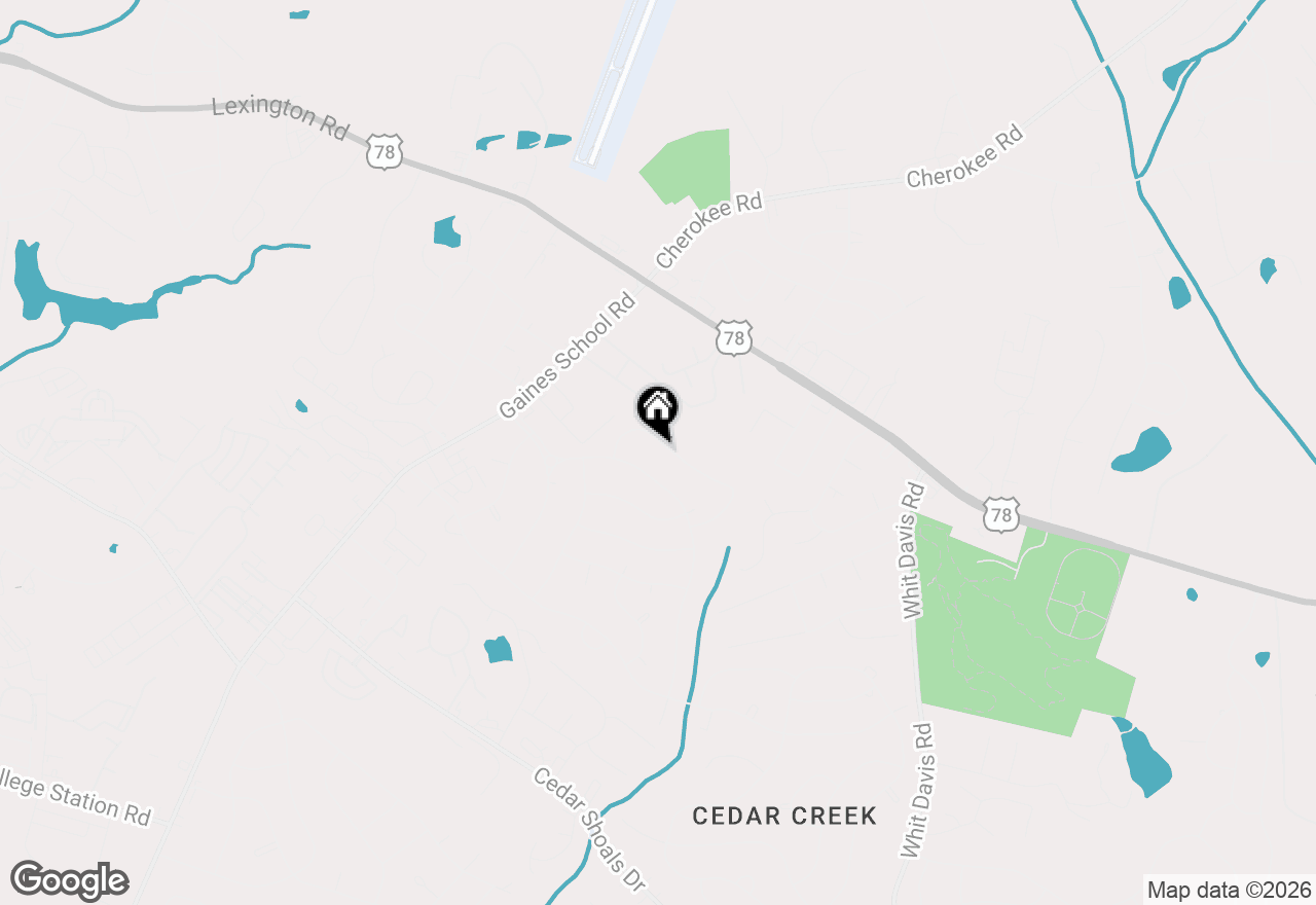 Map of 140 Rollingwood Drive, Athens, GA 30605