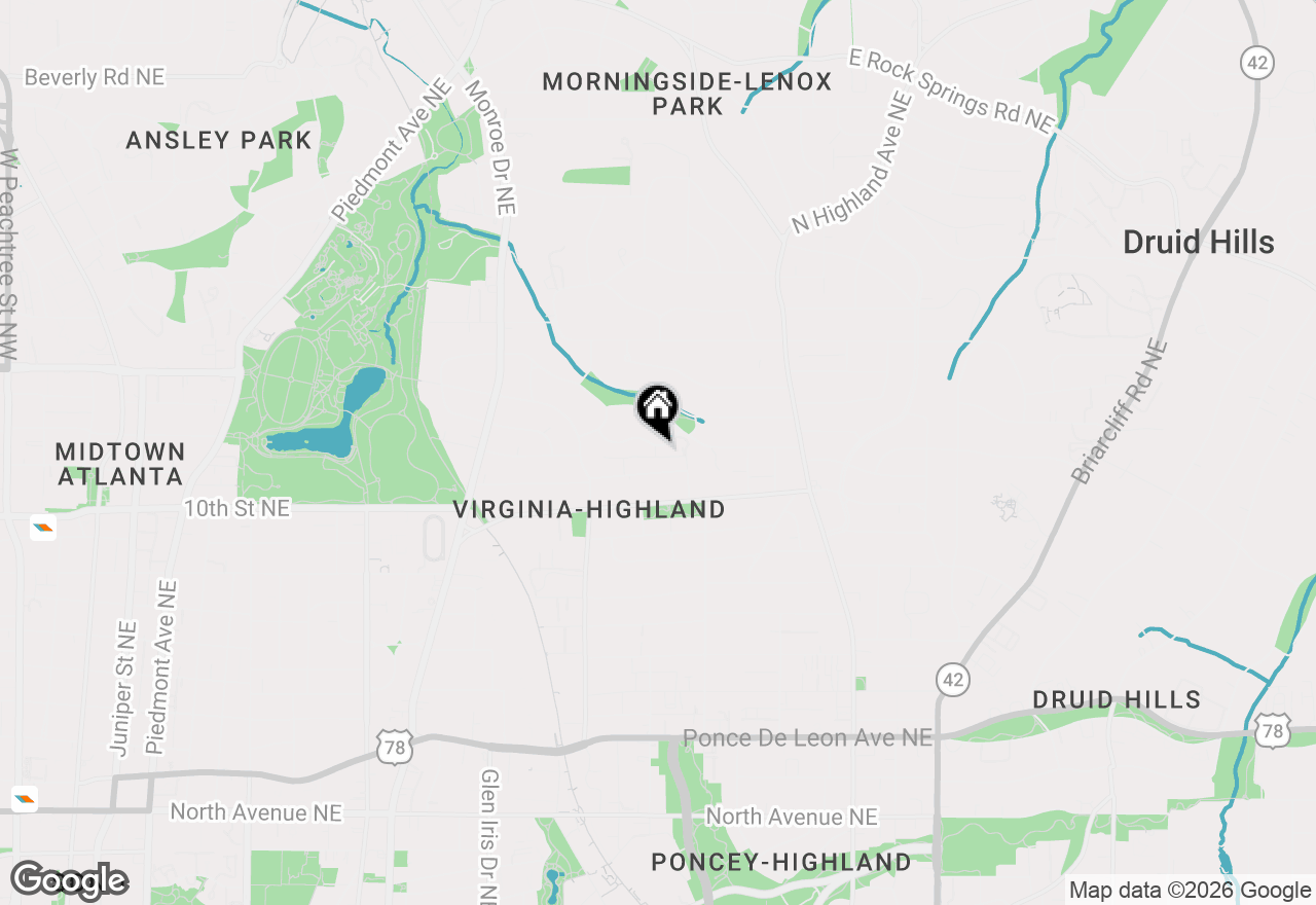 Map of 809 Crestridge Drive Ne, Atlanta, GA 30306
