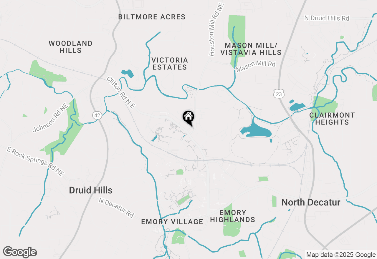 Map of 754 Clifton Heights Lane Ne, Atlanta, GA 30329