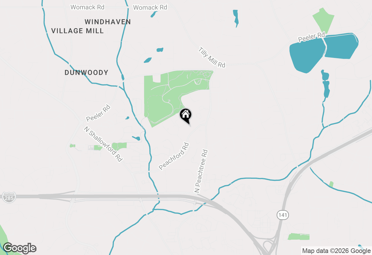 Map of 2300 Peachford Road #3411, Dunwoody, GA 30338