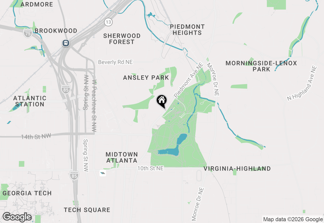 Map of 1 S Prado Ne #9, Atlanta, GA 30309