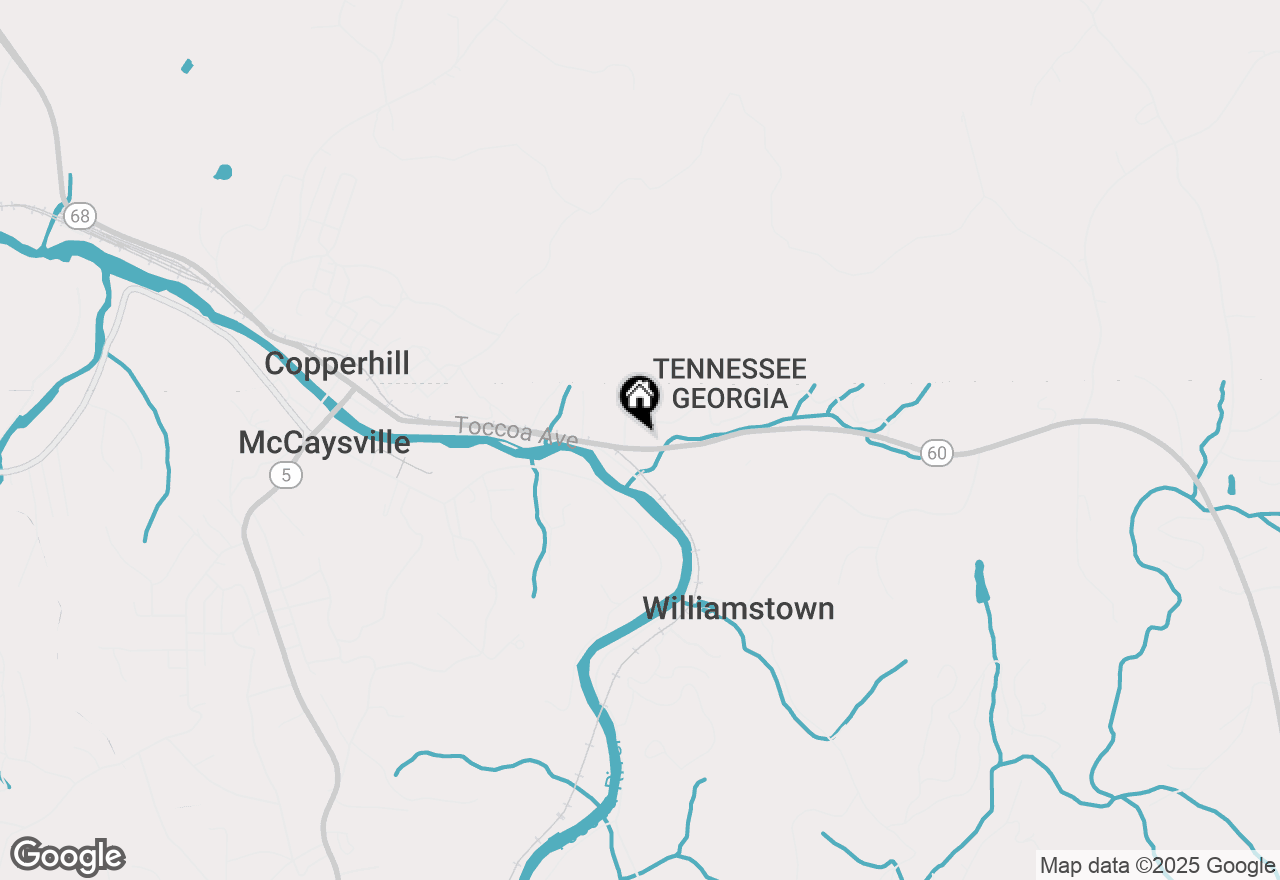 Map of 62 Midway Street, Mccaysville, GA 30555