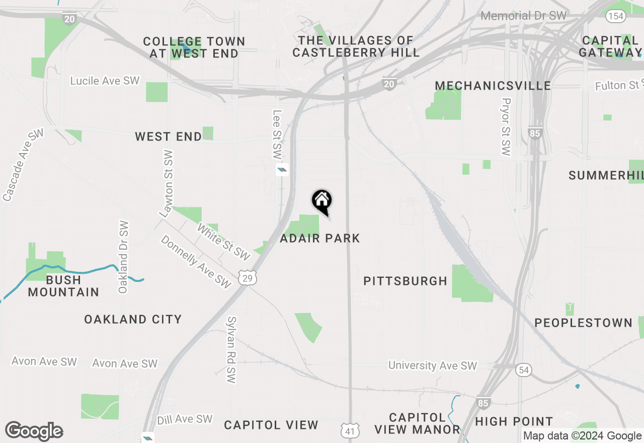 Map of 832 Tift Avenue Sw, Atlanta, GA 30310