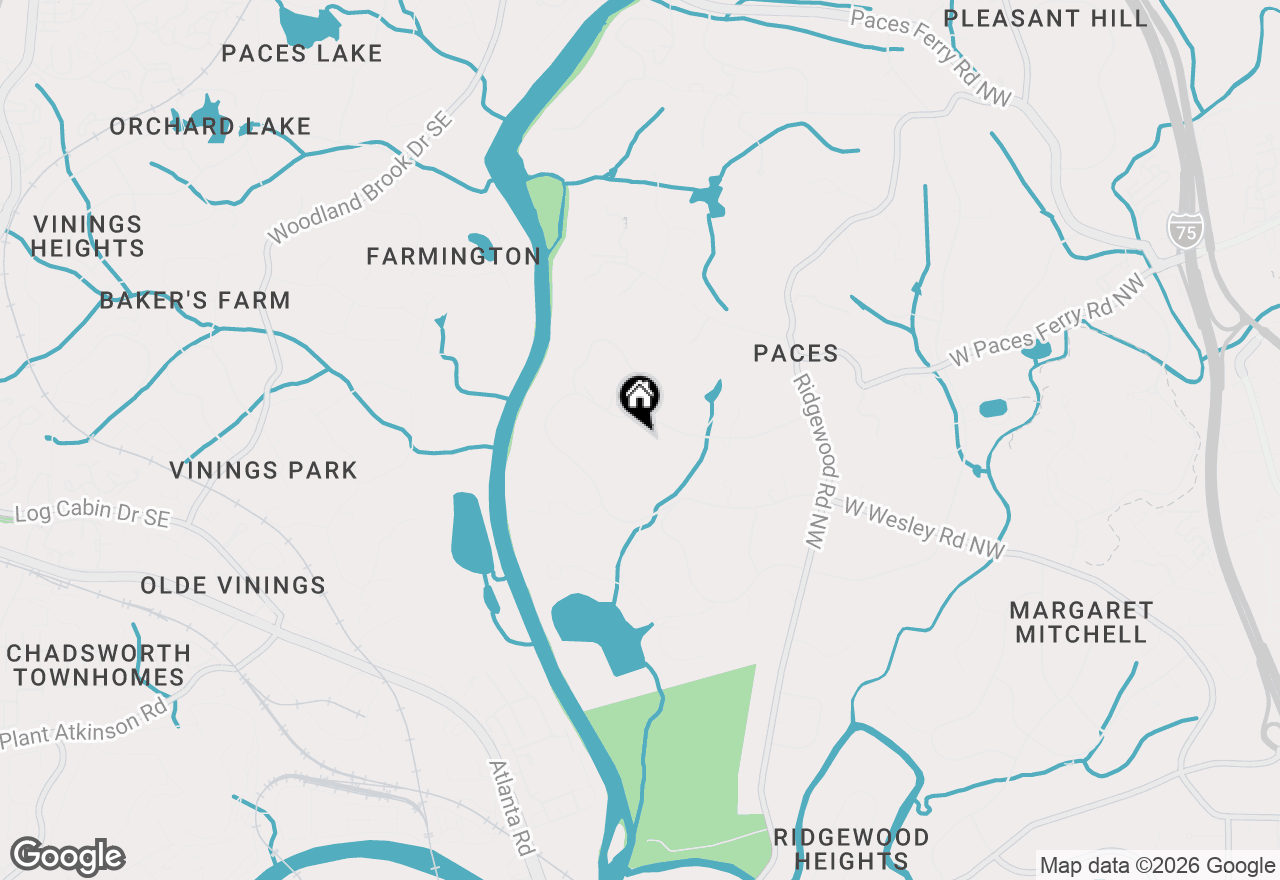 Map of 2485 W Wesley Road Nw, Atlanta, GA 30327