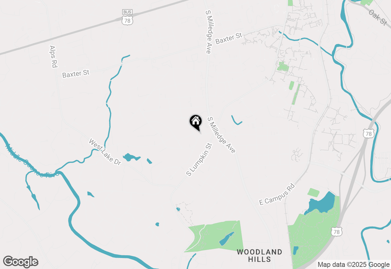 Map of 290 Milledge Circle, Athens, GA 30606