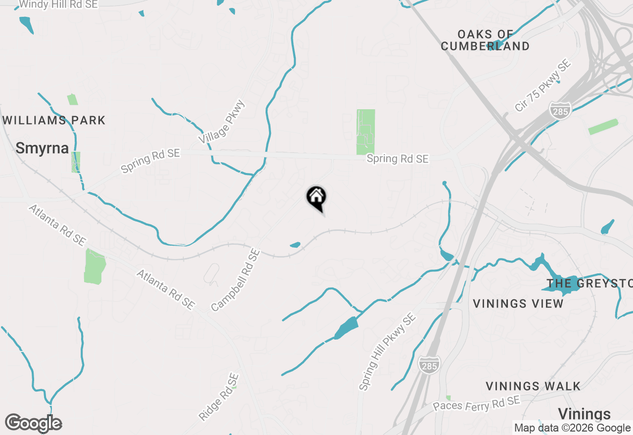 Map of 1119 Drewsbury Court Se, Smyrna, GA 30080