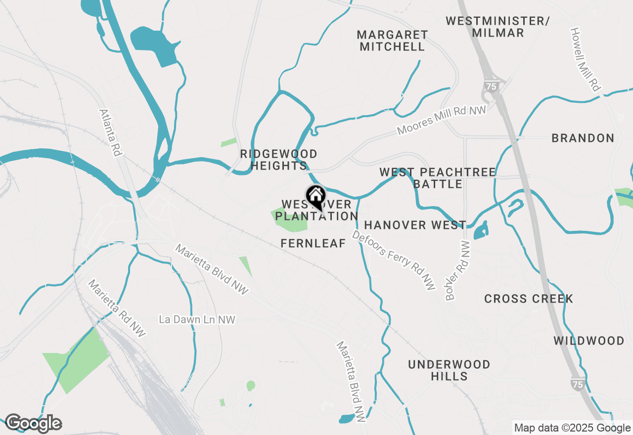 Map of 5 Middle Plantation Road Nw #5, Atlanta, GA 30318