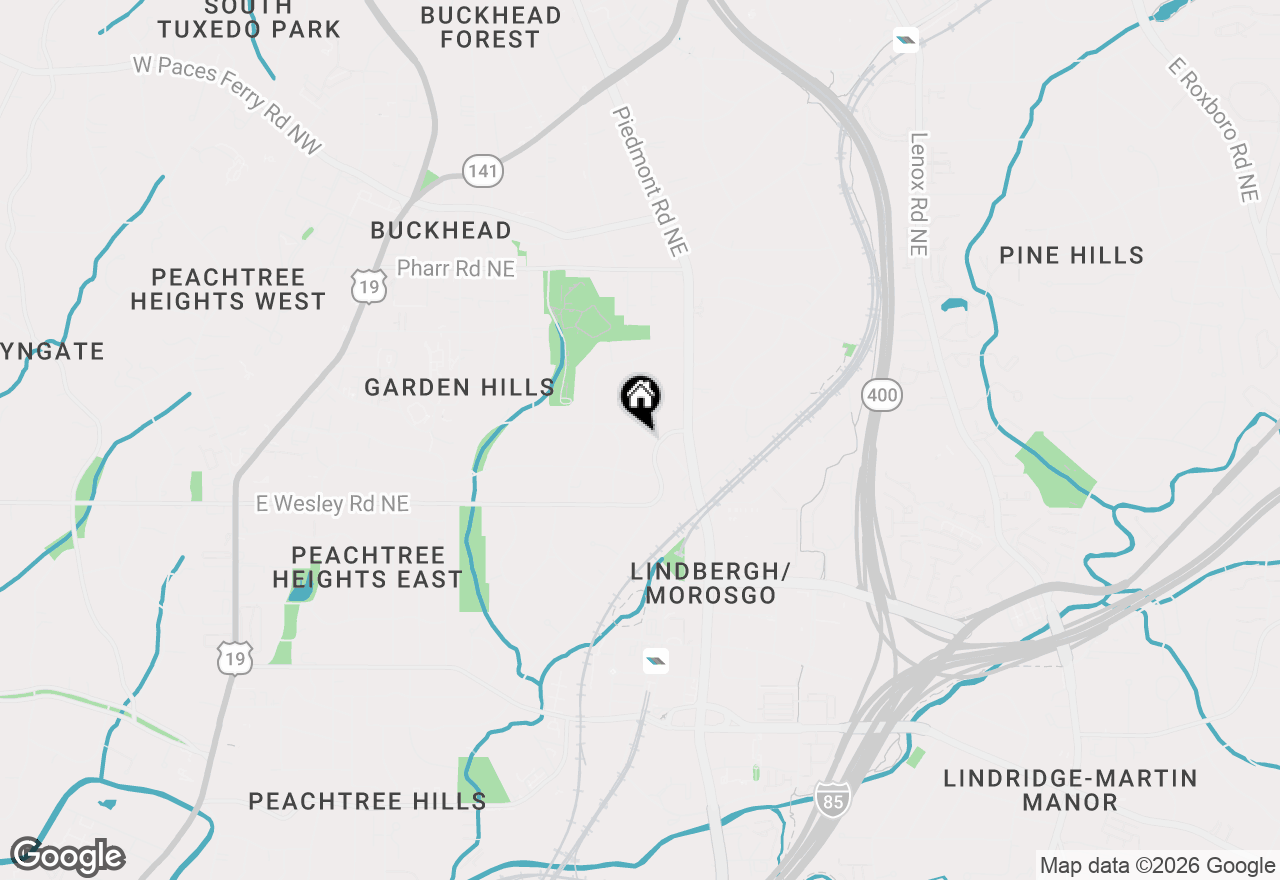 Map of 2802 Alpine Road Ne, Atlanta, GA 30305