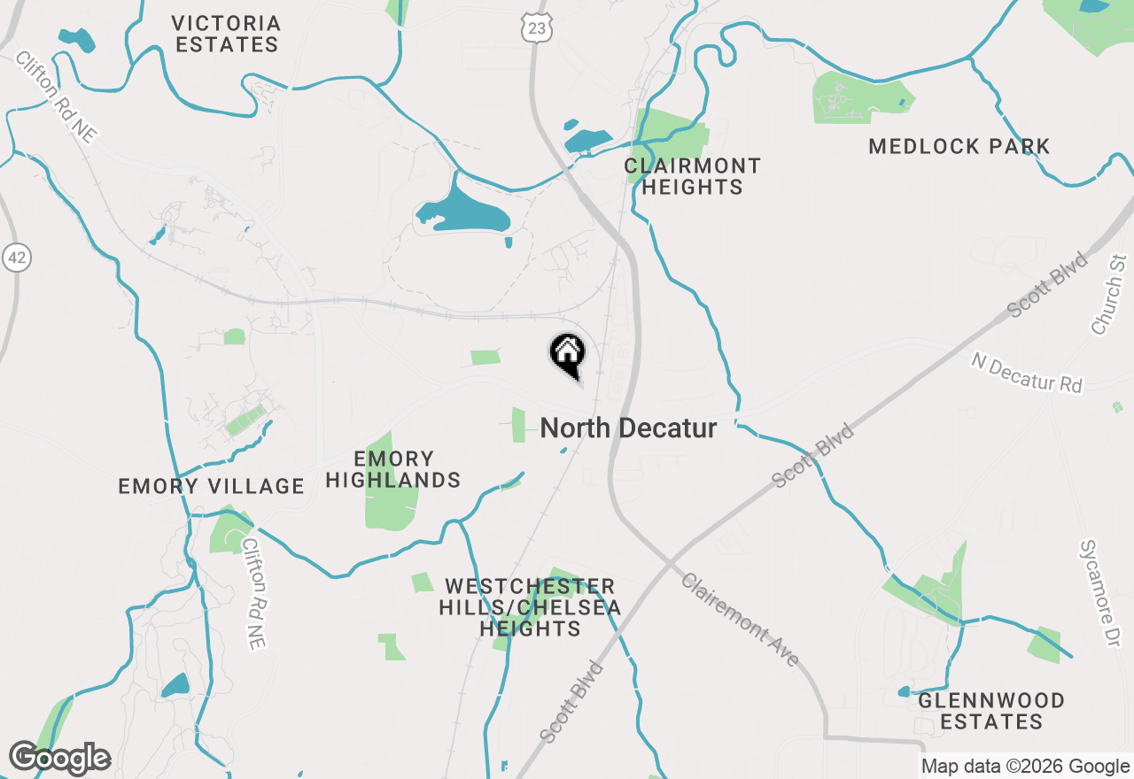 Map of 2069 Edinburgh Terrace Ne, Atlanta, GA 30307