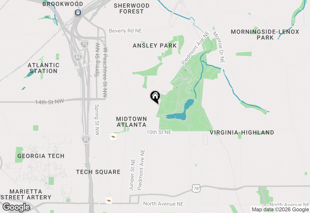 Map of 1130 Piedmont Avenue Ne #808, Atlanta, GA 30309
