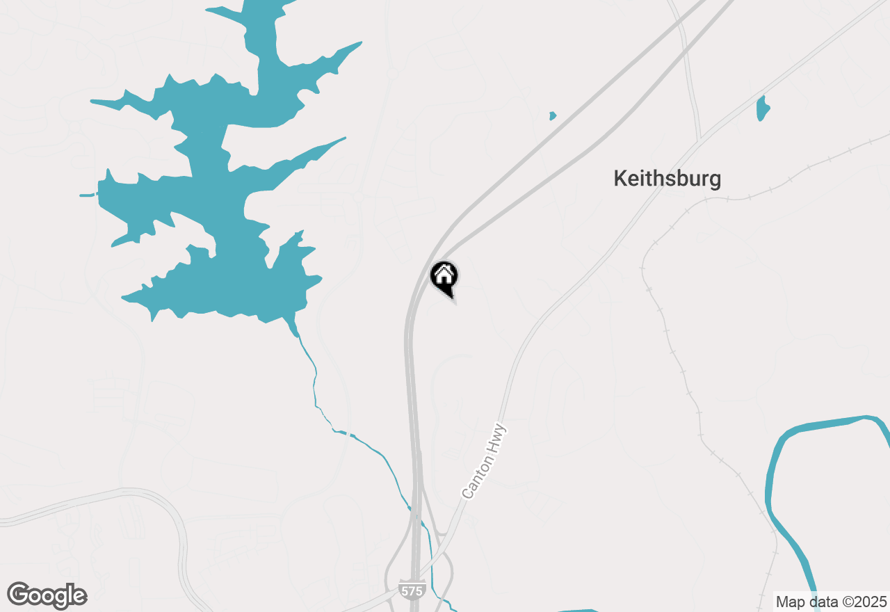 Map of 345 Roland Drive, Canton, GA 30114