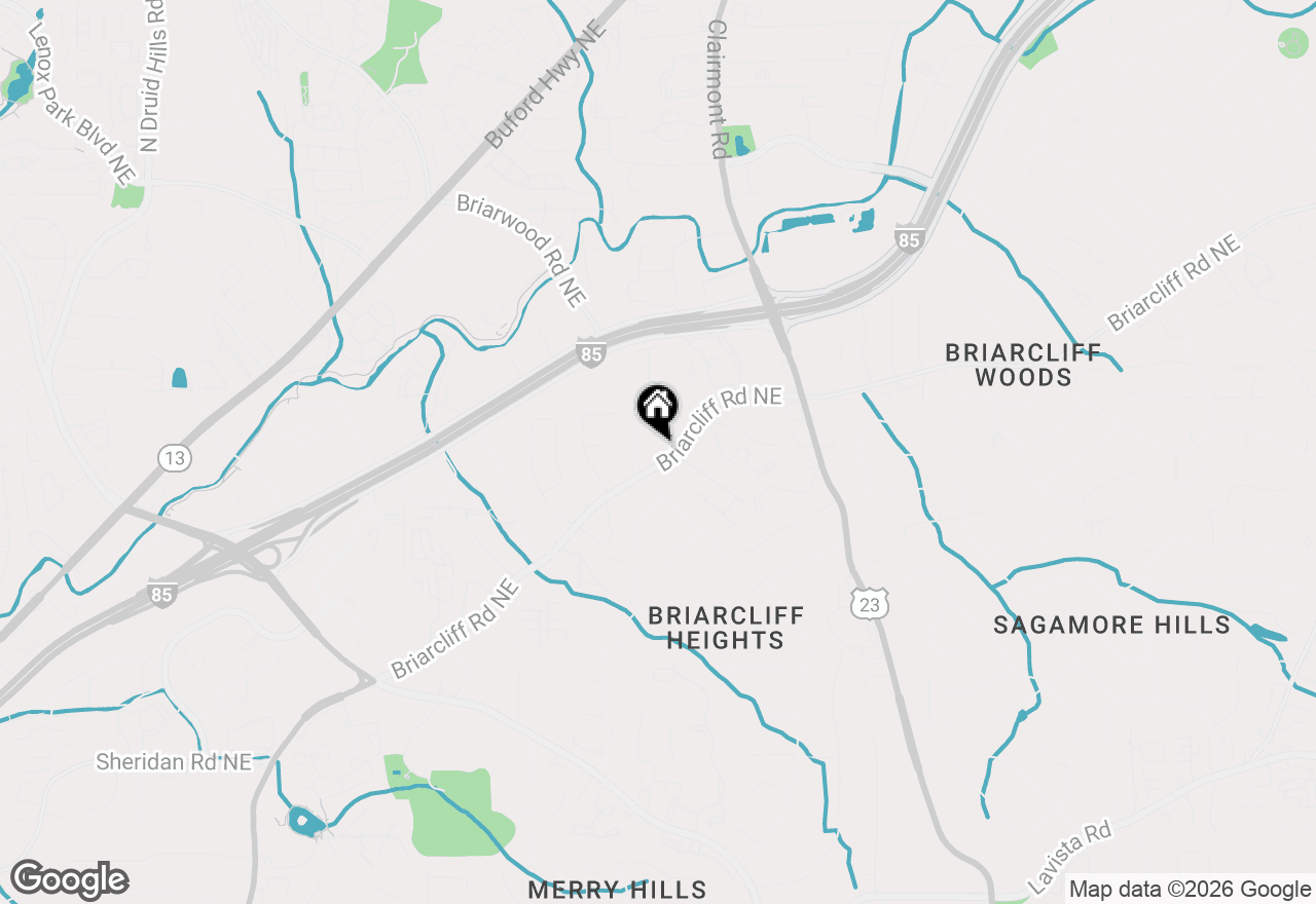 Map of 2920 Briarcliff Road Ne, Atlanta, GA 30329