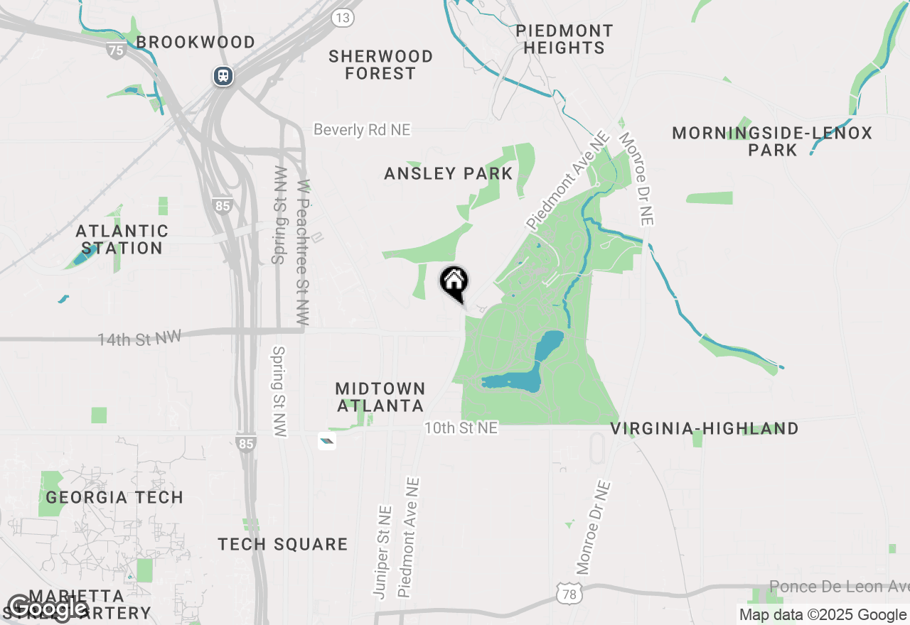 Map of 1198 Piedmont Ave Ne Apt 103, Atlanta, GA 30309